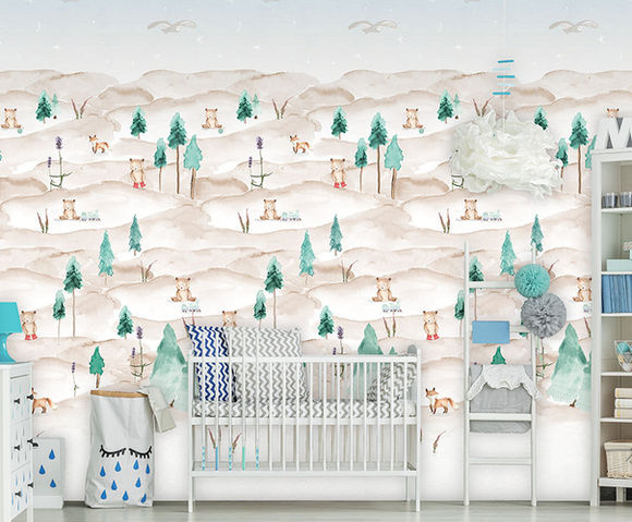 Abby & Bryan - Foxy Forest 100x280cm