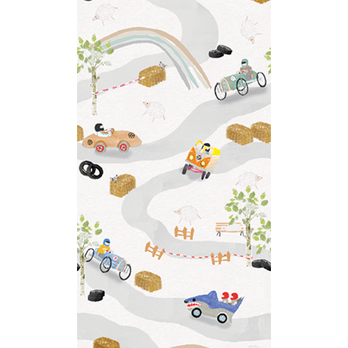 Abby & Bryan - Soap box derby 100x280cm