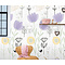 Abby & Bryan - Love my garden lilac 100x280cm