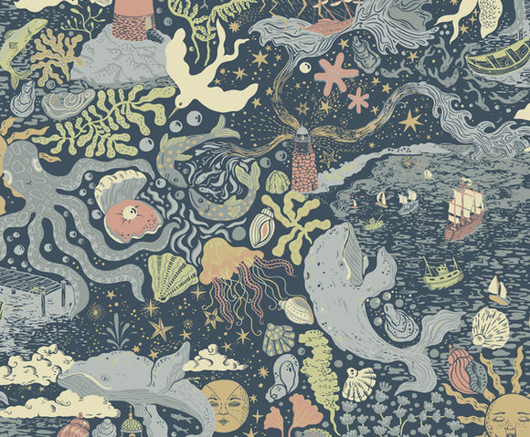 Resan - Havet Dark blue