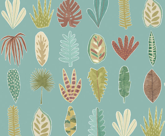 Glasshouse - Leaf Boogie Seafoam