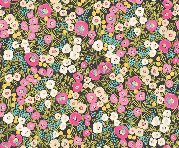 Glasshouse - Flora Ditsy Fuchsia/Jet