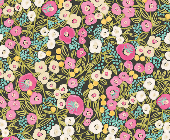 Glasshouse - Flora Ditsy Fuchsia/Jet