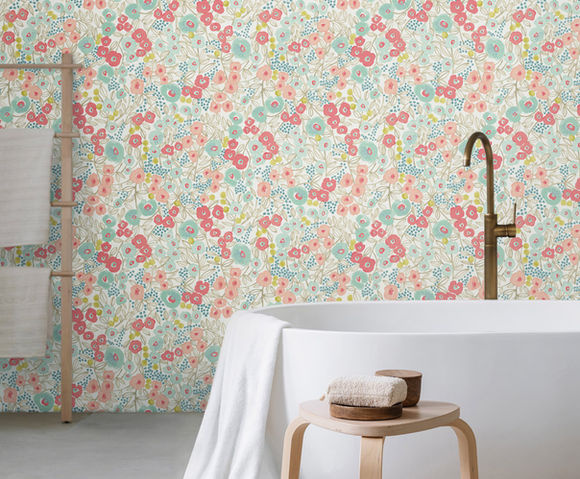 Glasshouse - Flora Coral/Sky