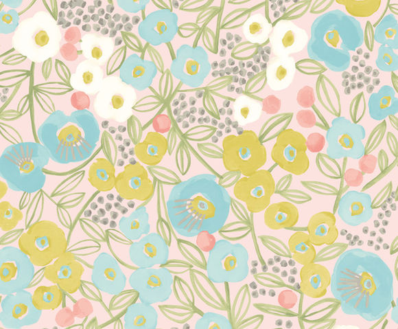 Glasshouse - Flora Blush/Lime