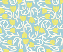 Glasshouse - Tiny Tulip Lime/Sky