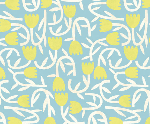 Glasshouse - Tiny Tulip Lime/Sky