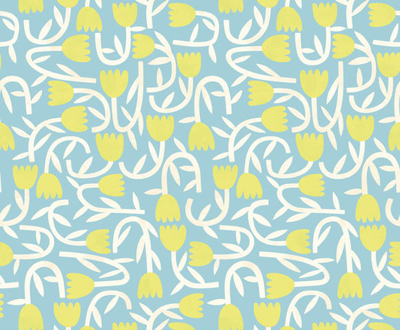 Glasshouse - Tiny Tulip Lime/Sky