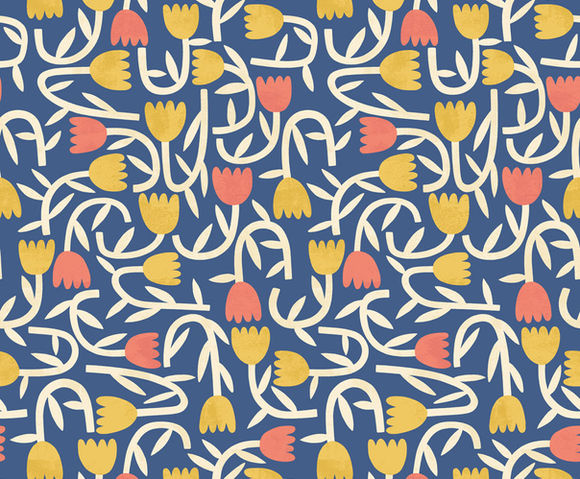 Glasshouse - Tiny Tulip Indigo