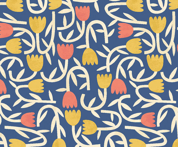 Glasshouse - Tiny Tulip Indigo