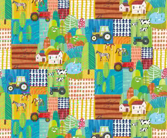 When I Grow Up - Down On The Farm Teal Twist