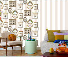 Illusion - blokstreep beige/wit