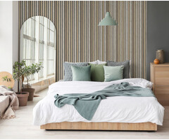 Illusion - houten plankjes beige