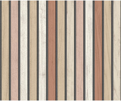 Illusion - houten plankjes beige