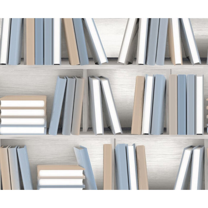 Illusion - boekenplank beige/blauw