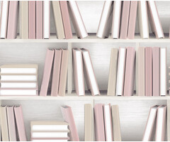 Illusion - boekenplank beige/roze