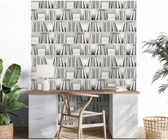 Illusion - boekenplank beige/groen