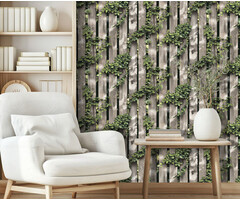 Illusion - hout/klimop beige/groen