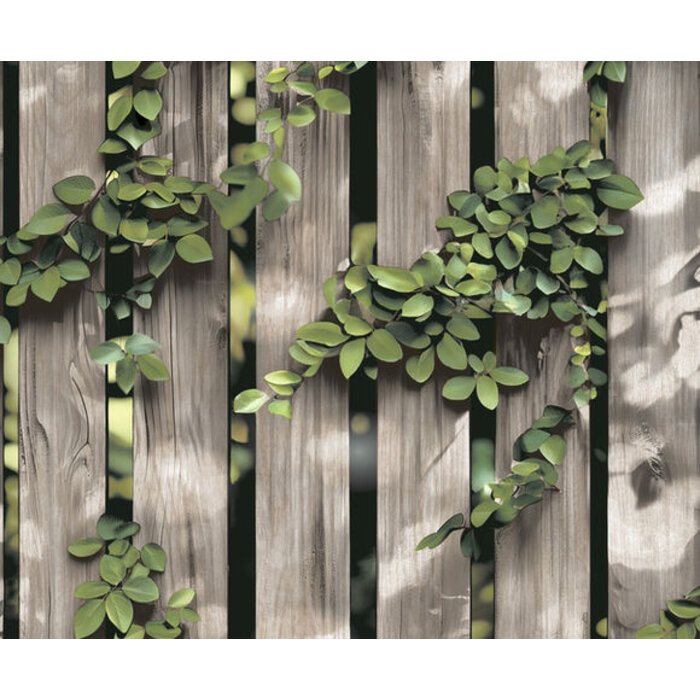 Illusion - hout/klimop beige/groen