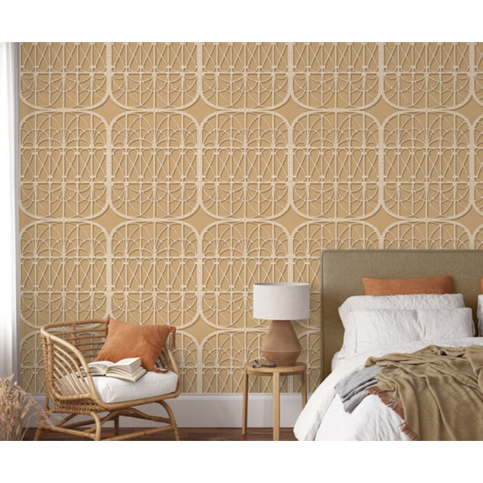 Illusion - trellis lichtbruin