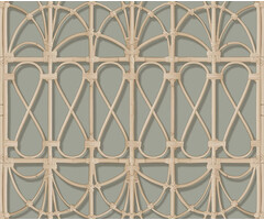Illusion - trellis groen/beige