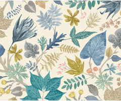 Riches of Nature - Lush Leaves Denim/Stone