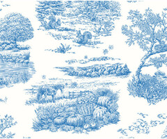 Riches of Nature - Eve Toile Cobalt