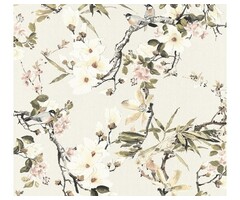 A.S. CRÉATION Vliesbehang 36498-2 Michalsky 3 vogels en bloemen beige/groen