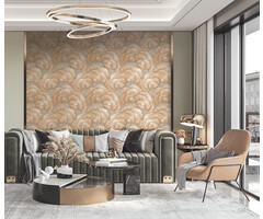 Renaissance 2 - embroidered blossom green/gold