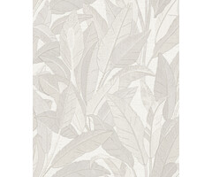 Renaissance 2 - embroidered leaves white