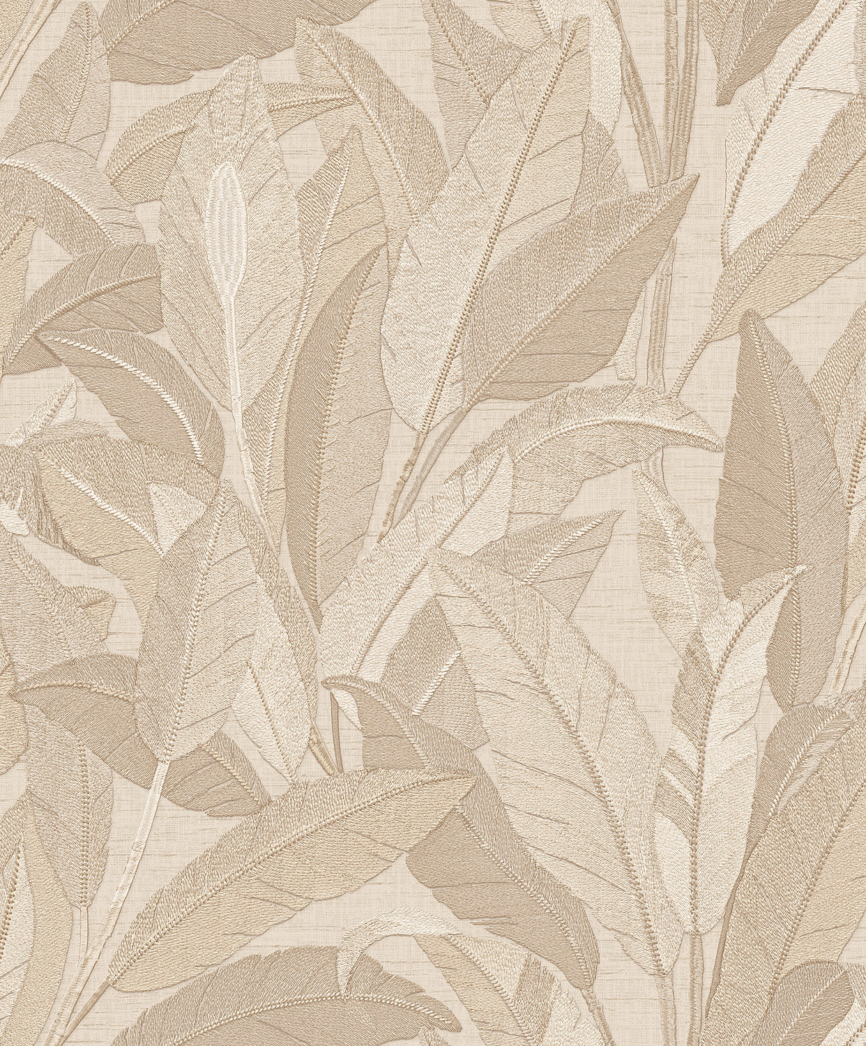 Renaissance 2 Renaissance 2 - embroidered leaves beige