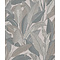 Renaissance 2 - embroidered leaves grey