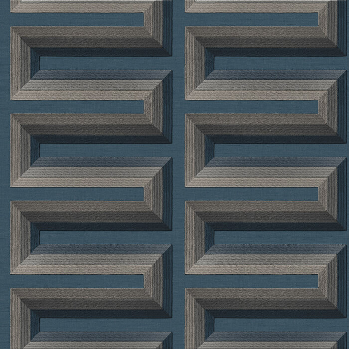 Renaissance 2 - grecian key blue