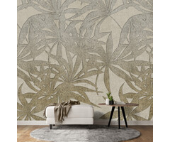 Dreaming of Nature Flowing Leaves Beige 200x280cm