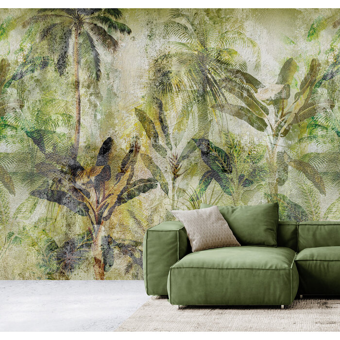 Walk In The Jungle Green 300x280cm