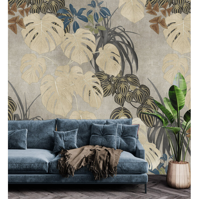 Monstera Big Gray 200x280cm