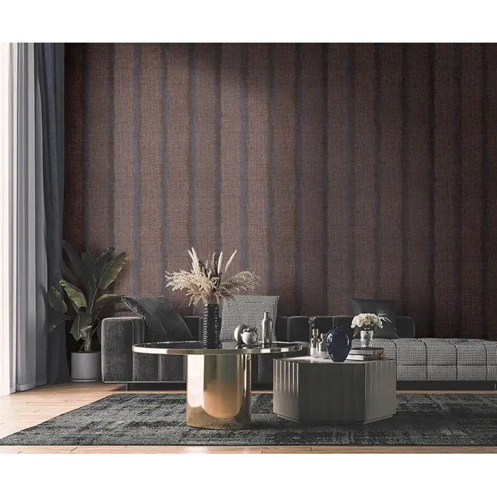 Philipp Plein HHP Philipp Plein behang Streep Aubergine Z80050