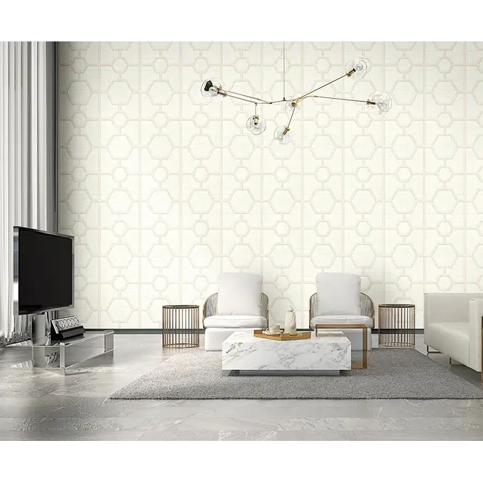 Philipp Plein HHP Philipp Plein behang Art Deco Croco Wit Goud Z80028