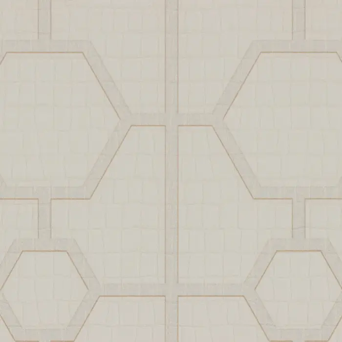 Philipp Plein HHP Philipp Plein behang Art Deco Croco Wit Goud Z80028