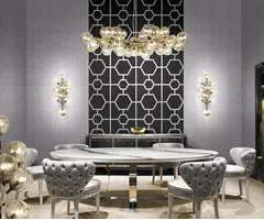 Philipp Plein HHP Philipp Plein behang Art Deco Croco Zwart Zilver Z80024