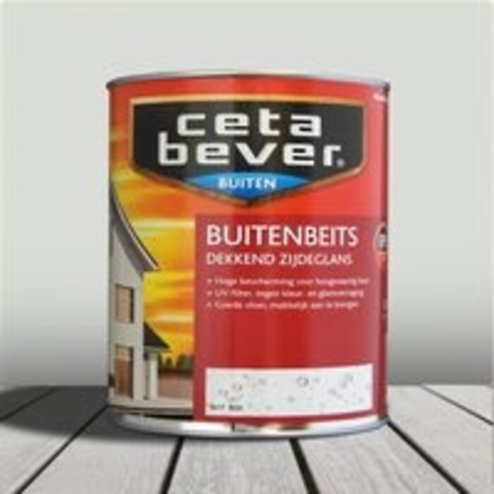 Cetabever Cetabever Dekkende Buitenbeits - 0,75 liter - Wit