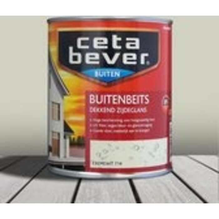 Cetabever Cetabever Dekkende Buitenbeits - 0,75 liter - Cremewit