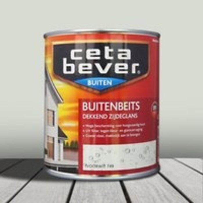 Cetabever Cetabever Dekkende Buitenbeits - 0,75 liter - Ivoorwit