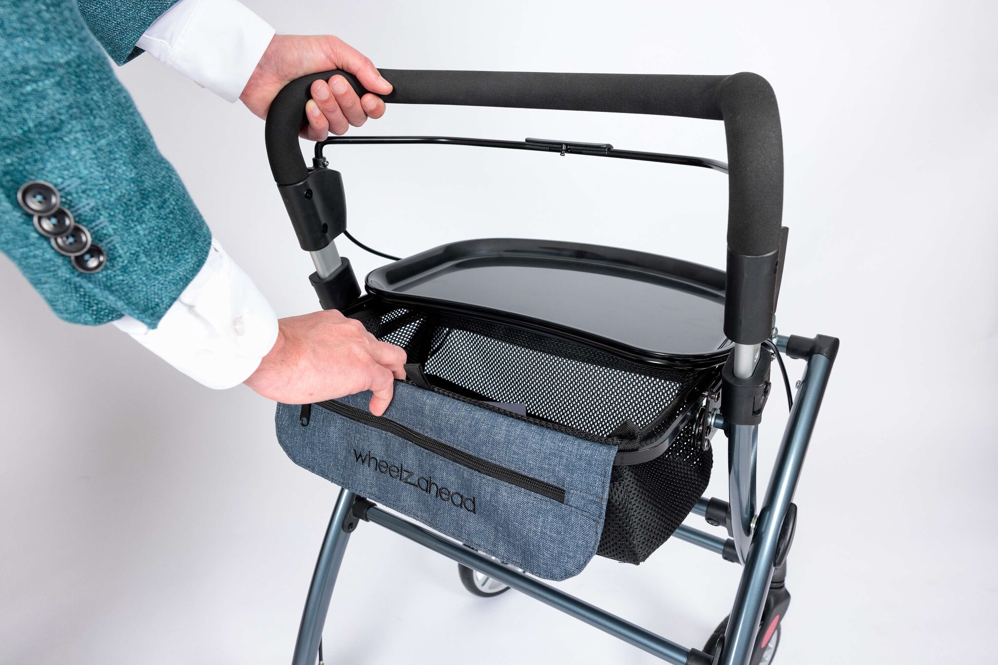 WheelzAhead WheelzAhead INDOOR 2.0 rollator - Indigo Blue