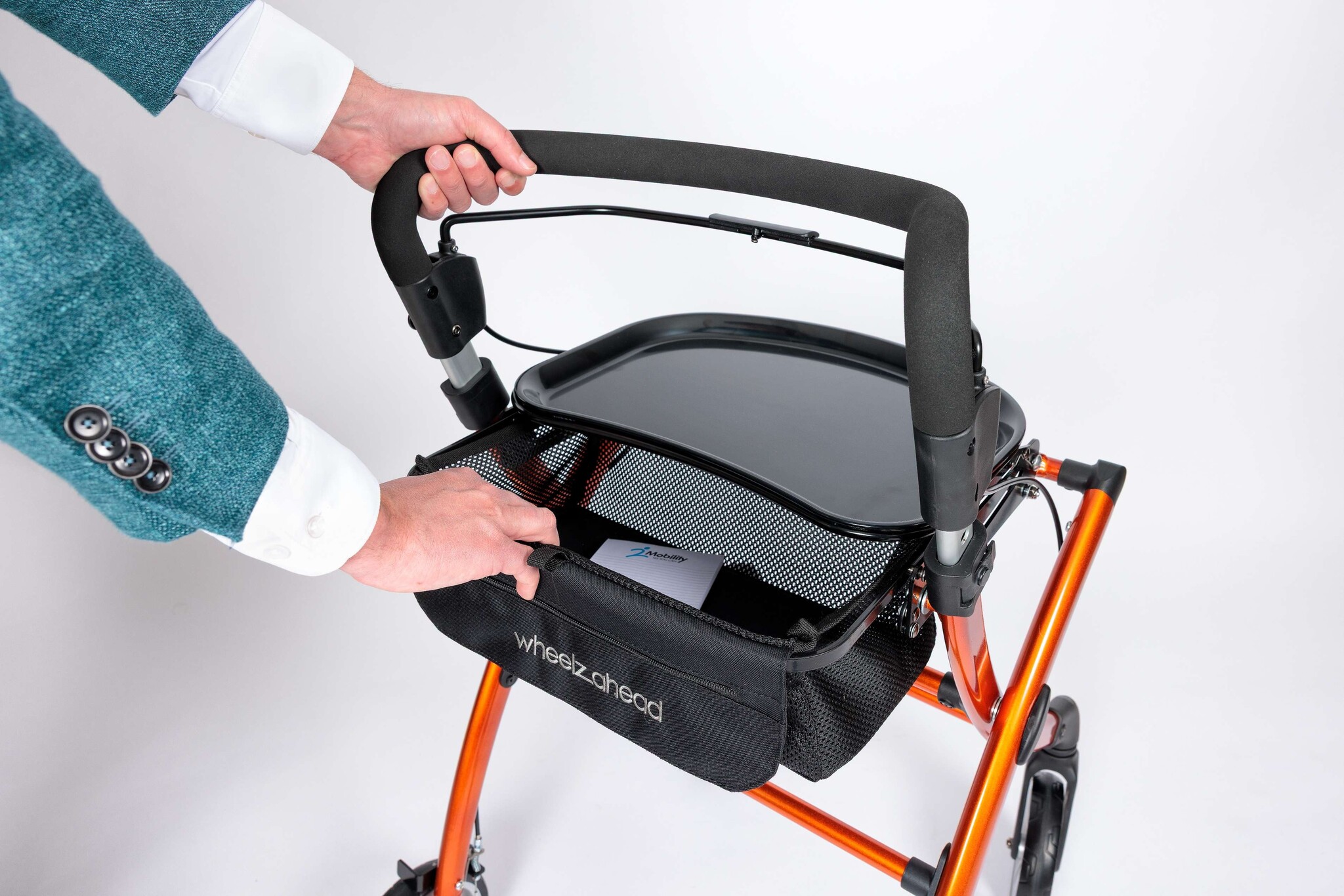 WheelzAhead WheelzAhead INDOOR 2.0 rollator - Pumpkin Orange