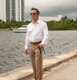 ErgoActives ErgoCane 2G wandelstok met schokdemping Bruin