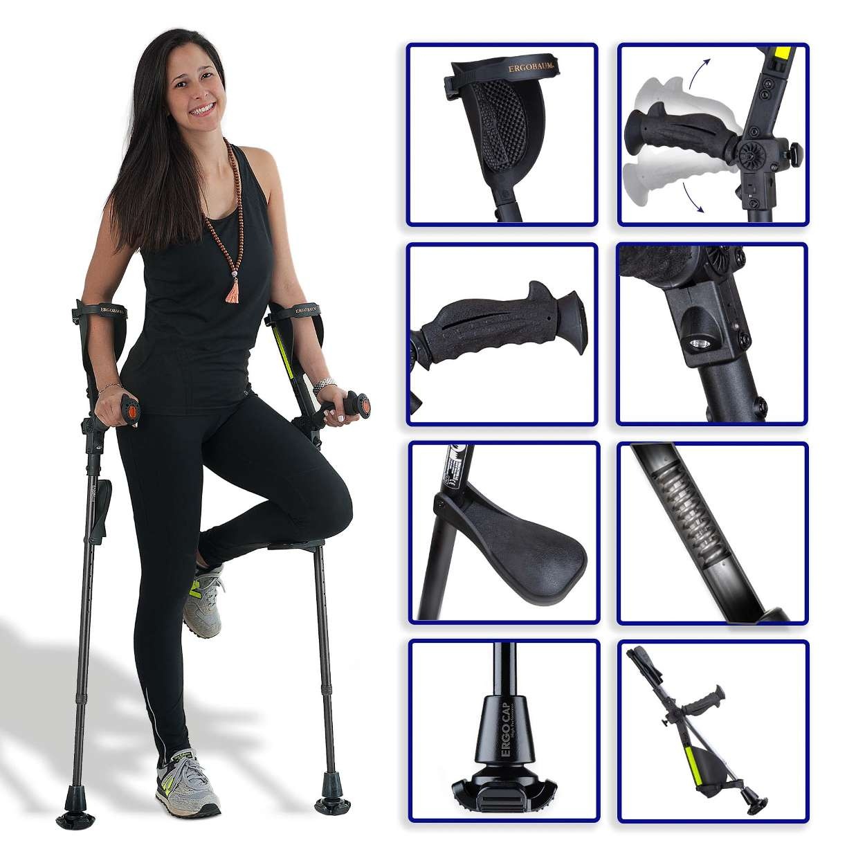 ErgoActives ErgoBaum Komfort Unterarmgehstütze