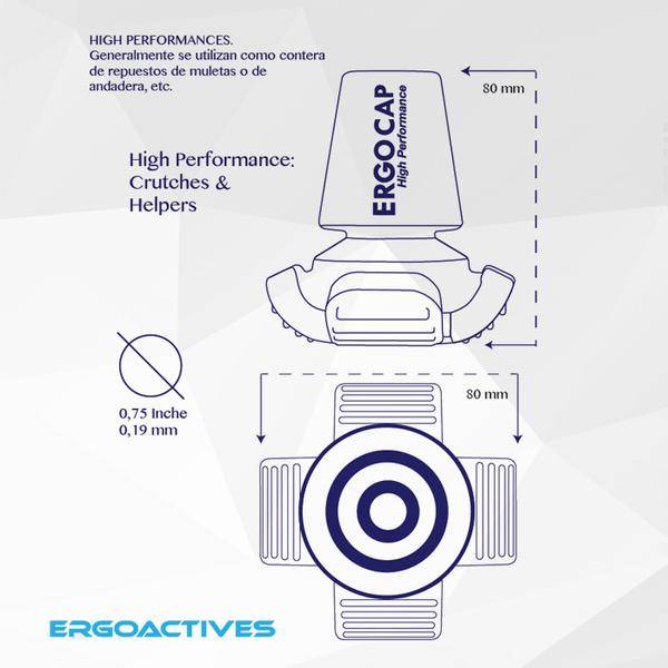 ErgoActives ERGOCAP High Performance Krückengummi