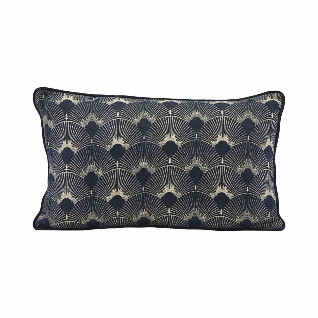 House Doctor Ab1045 Sierkussen Ananda 50 X 30 Cm Donkerblauw house doctor kopen in de aanbieding