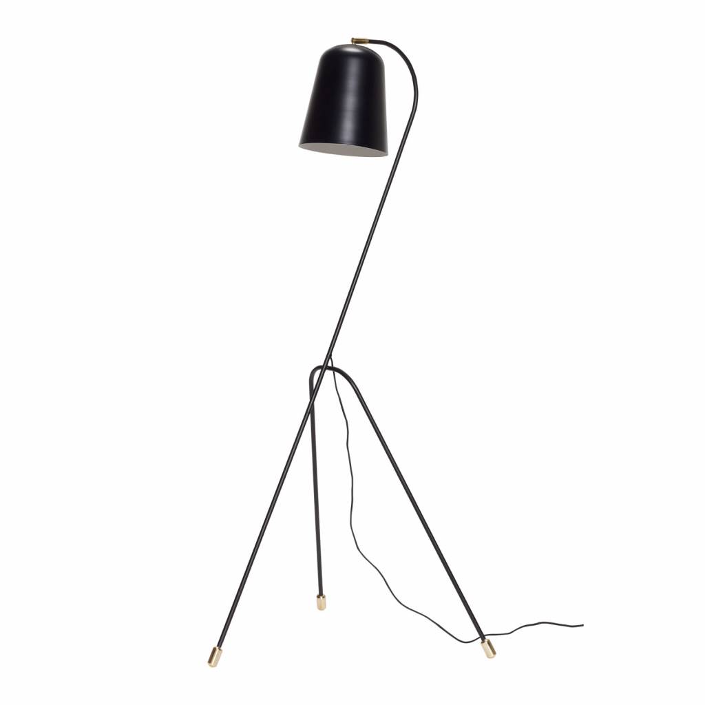 Hubsch 990607 Vloerlamp 55 X 55 Cm X H156 Cm Zwart En Messing hubsch kopen in de aanbieding